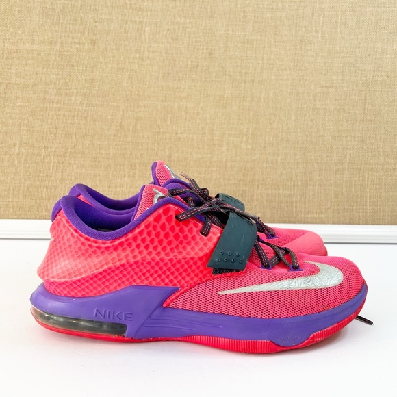 Nike KD 7 GS Color: Hyper Punch/Hyper Grape-Magnet Grey Size 7 Youth - Picture 13 of 13